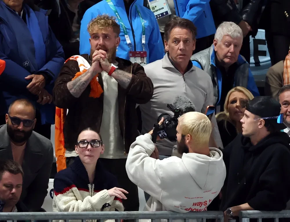 Jake Paul Seen Sobbing As Fiancée Jutta Leerdam Takes Olympic Gold 2026